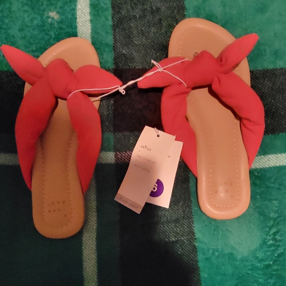 A NEW DAY Sandals Red Size 6